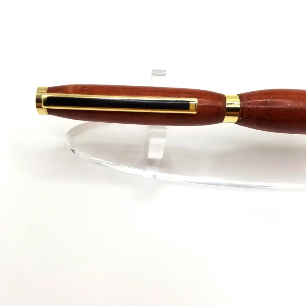 Hand Crafted Cherry Wood and Chrome Fittings Writing Pen